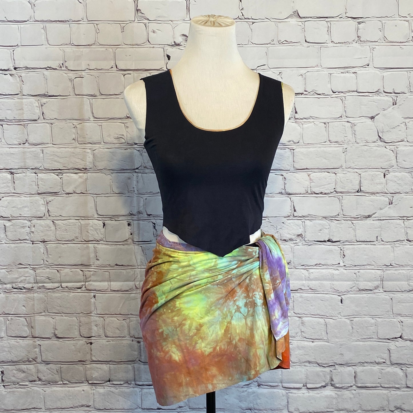 Aries Crop, Reversible, Black and Rainbows