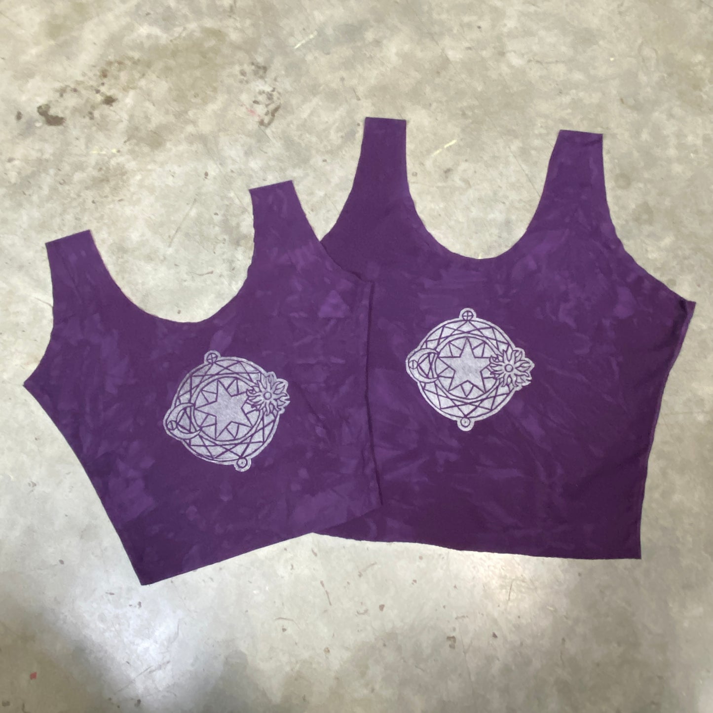 Celestial Alignment Raw Crop in Dusty Purple