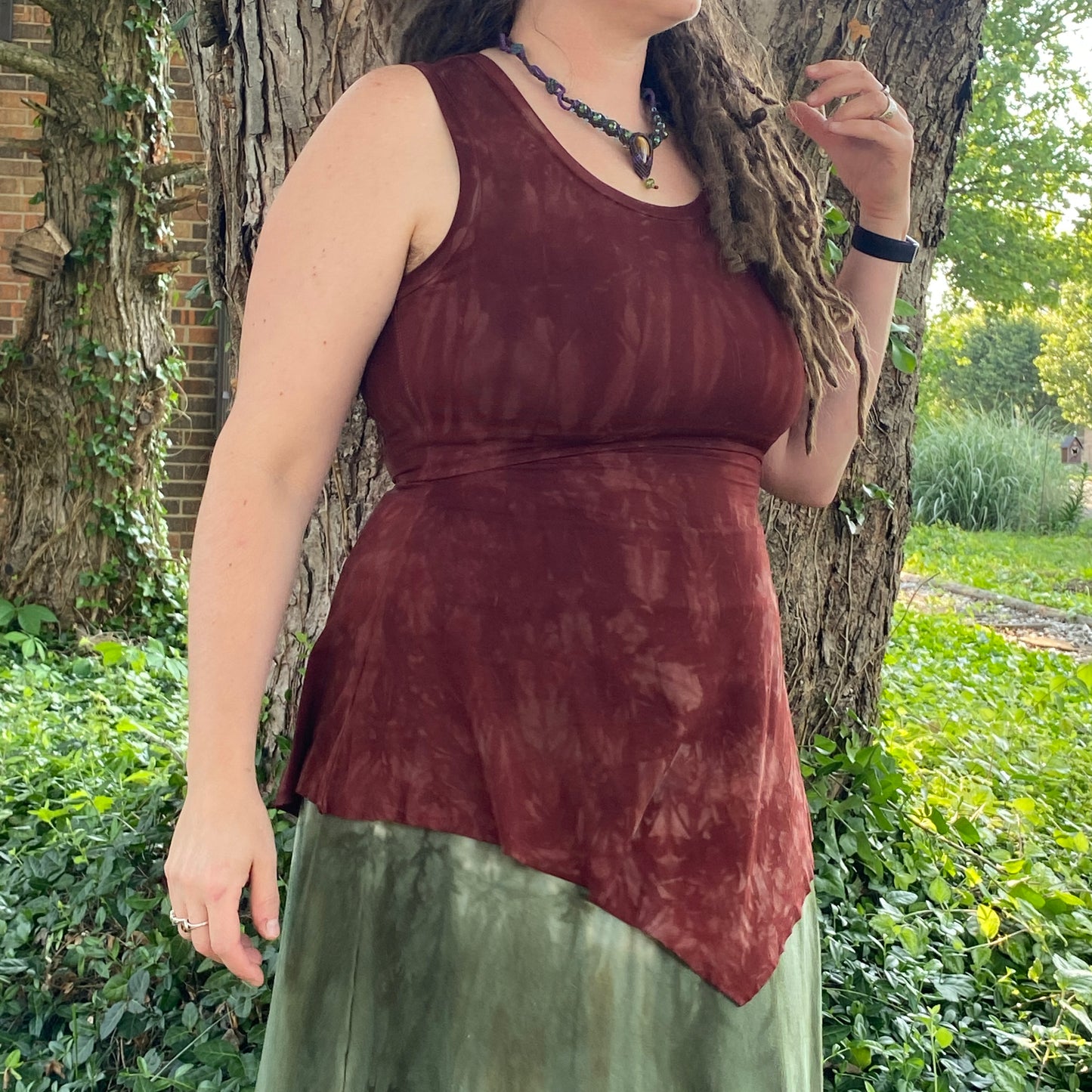 Sagitta Summer Tunic in Rust