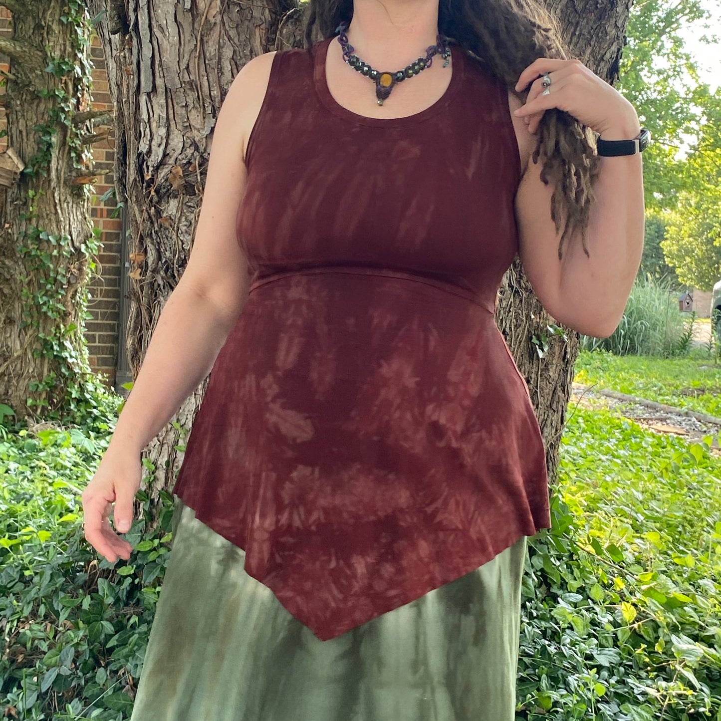 Sagitta Summer Tunic in Rust