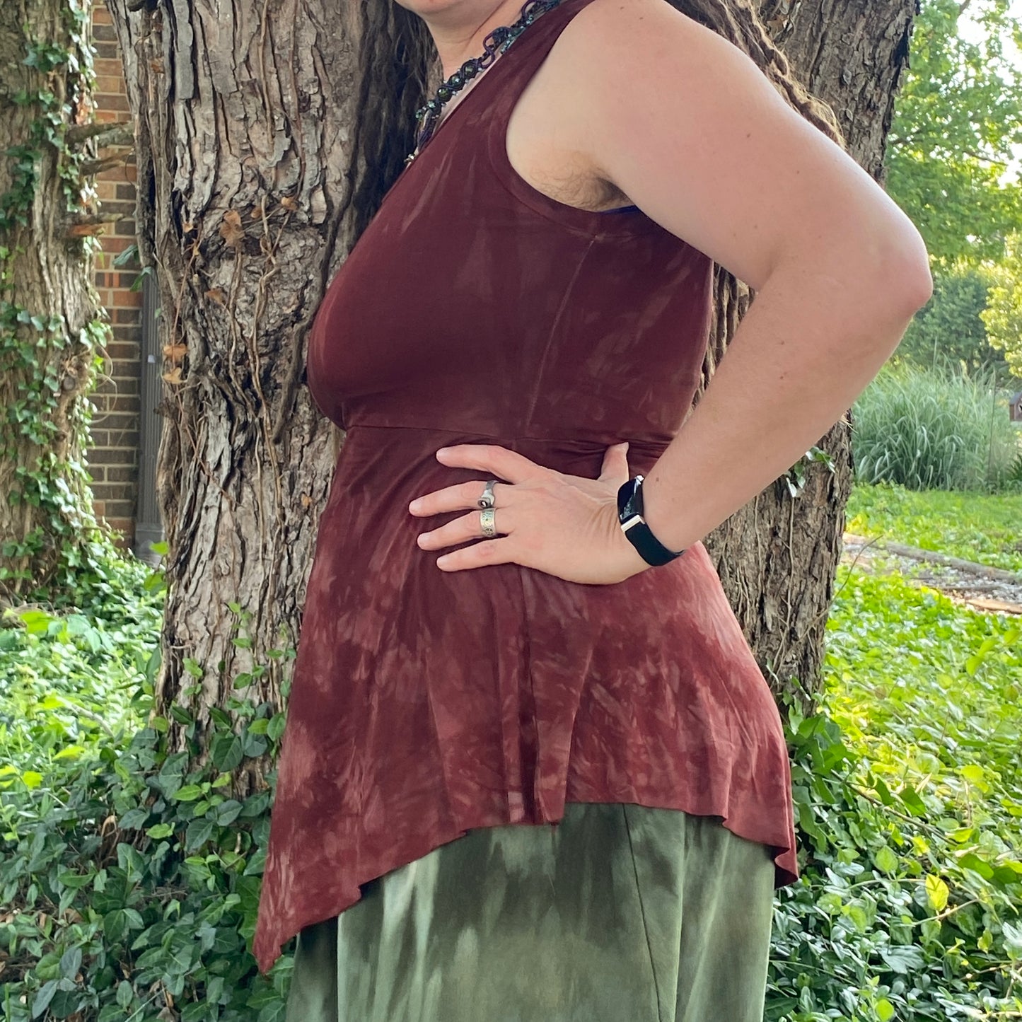 Sagitta Summer Tunic in Rust