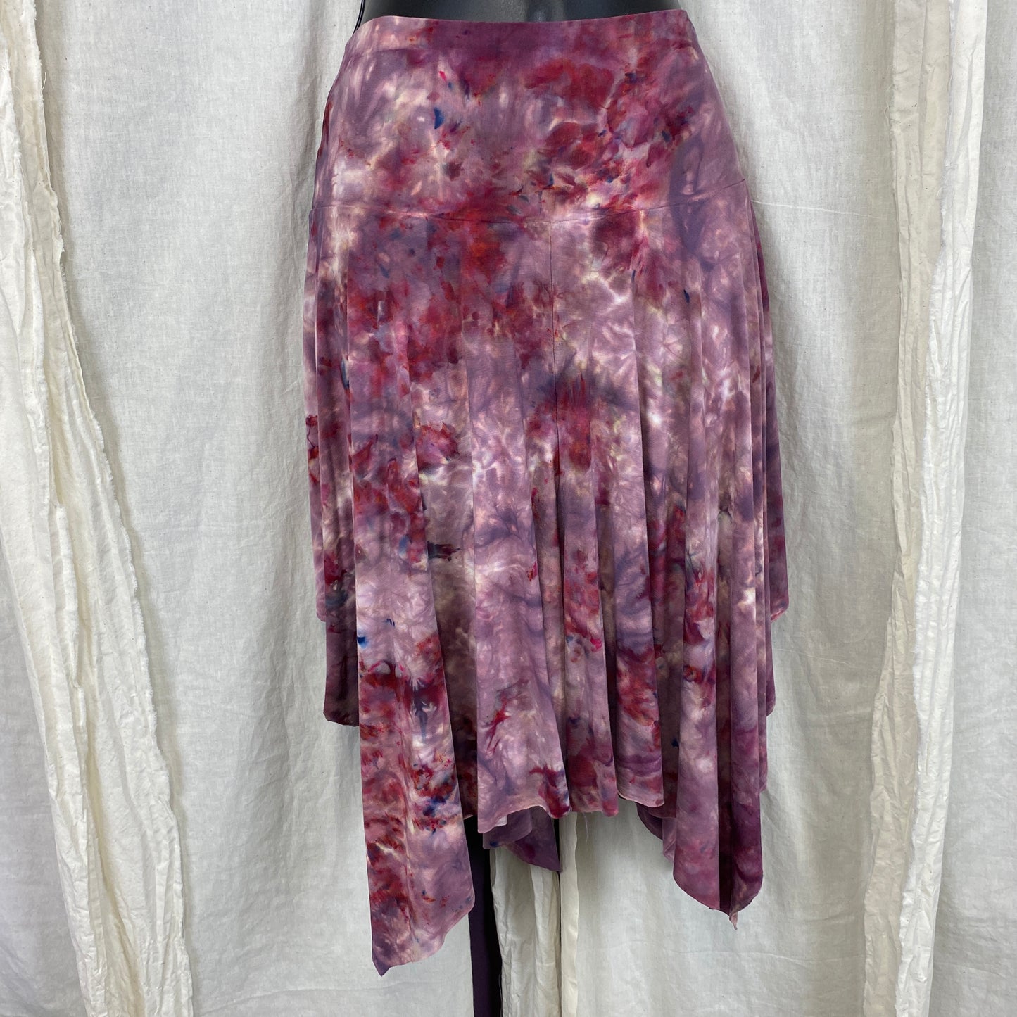 organic cotton bamboo handmade skirt shorts pink mauve medium