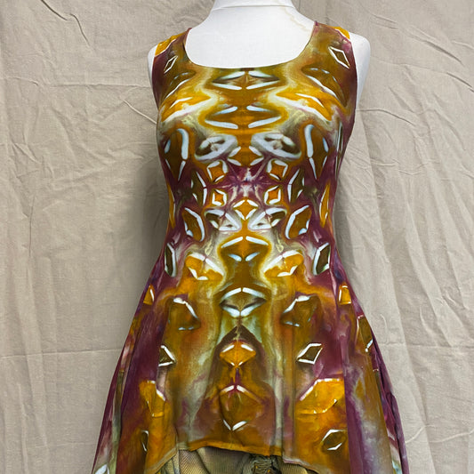 MTO- Aquarius Dress with Melted Mandala Design