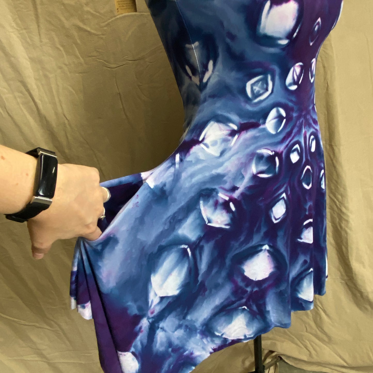 Melted Mandala Aquarius Dress in NightShade